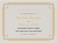 Interlinked Save the Date Wedding Invitation