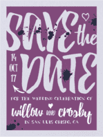 A Handlettered Bash Save The Date Wedding Invitation