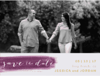 Painted Love Save The Date Wedding Invitation