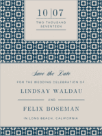Perfect Type Save The Date Wedding Invitation