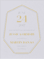 Crystal Luxe Save The Date Wedding Invitation