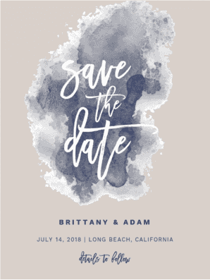 Aquarelle Save the Date Save the Date