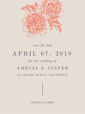 Love is Blooming Save the Date Save the Date