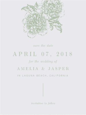 Love is Blooming Save the Date Save the Date