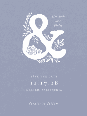 Gorgeous Wreath Save the Date Save the Date