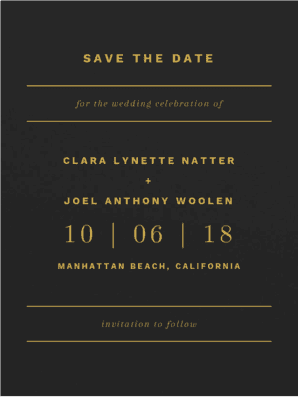 Young Love Save the Date Save the Date