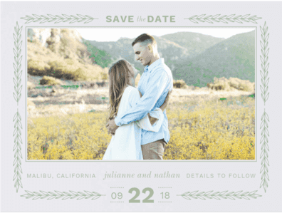 Vineyard Romance Save the Date Save the Date