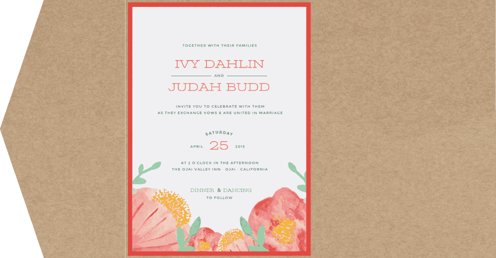 Seed Pack Bliss Wedding Invitation