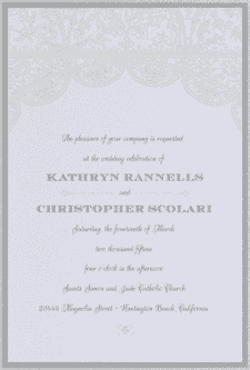 Heirloom Lace Wedding Invitation