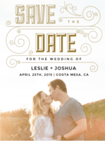All That Jazz Save The Date Wedding Invitation