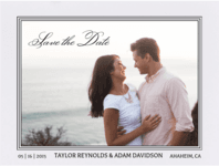 Classic Frame Save The Date Wedding Invitation