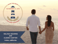 Anchor Lighthouse Save The Date Wedding Invitation