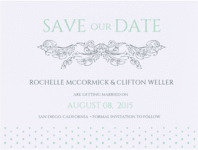 Finial Love Save The Date Wedding Invitation