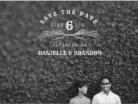 Forever Chalkboard Save The Date Wedding Invitation
