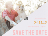 His & Hers Save The Date Wedding Invitation