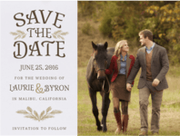 Pining For Love Save The Date Wedding Invitation