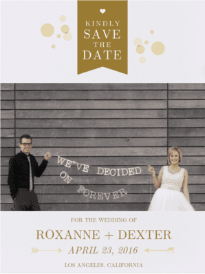 Bubbly Save The Date Save the Date