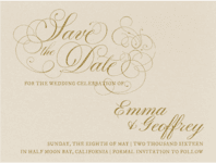 Le Patisserie Save The Date Wedding Invitation