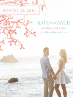 Coral Reef Save The Date Wedding Invitation