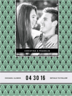 Solitaire Gem Save the Date Wedding Invitation
