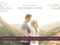 Love is in the Air Save the Date Wedding Invitation