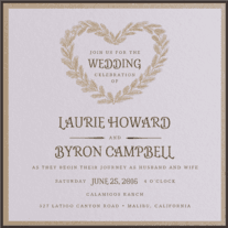 Pining For Love Wedding Invitation