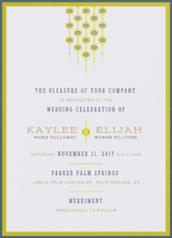 Mid-Century Matrimony Wedding Invitation