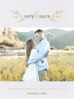 Wildflower Save the Date Wedding Invitation