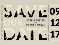 Forester Save The Date Wedding Invitation