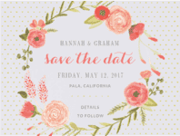 Sweet Bouquet Save The Date Wedding Invitation